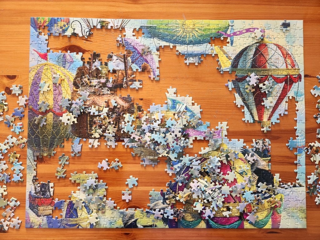 completed part of puzzle